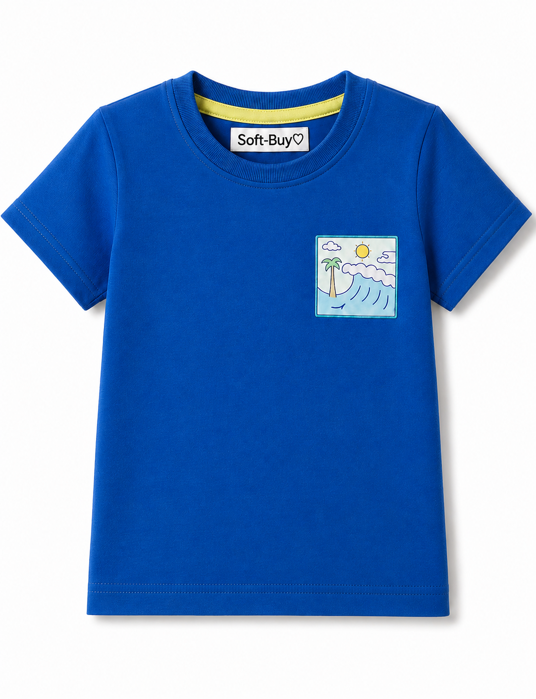 Soft-Buy Cotton T-Shirt & Cargo Short Set – Beach Print (Pack of 2)
