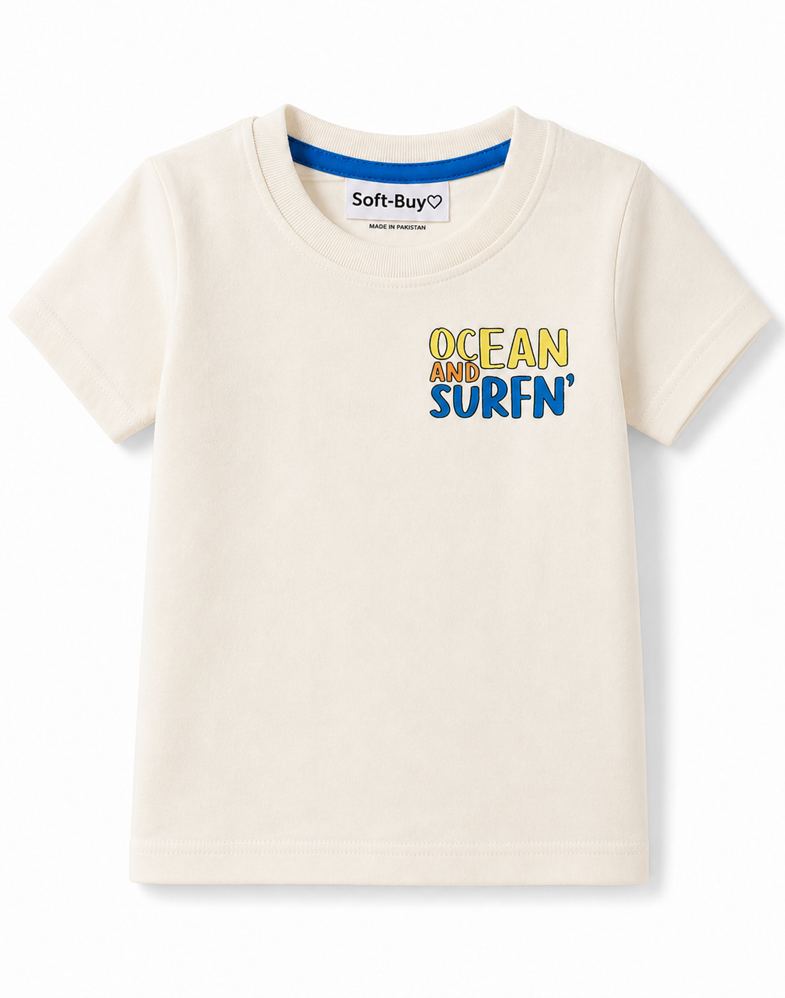 Soft-Buy Cotton T-Shirt & Cargo Short Set – Beach Print (Pack of 2)