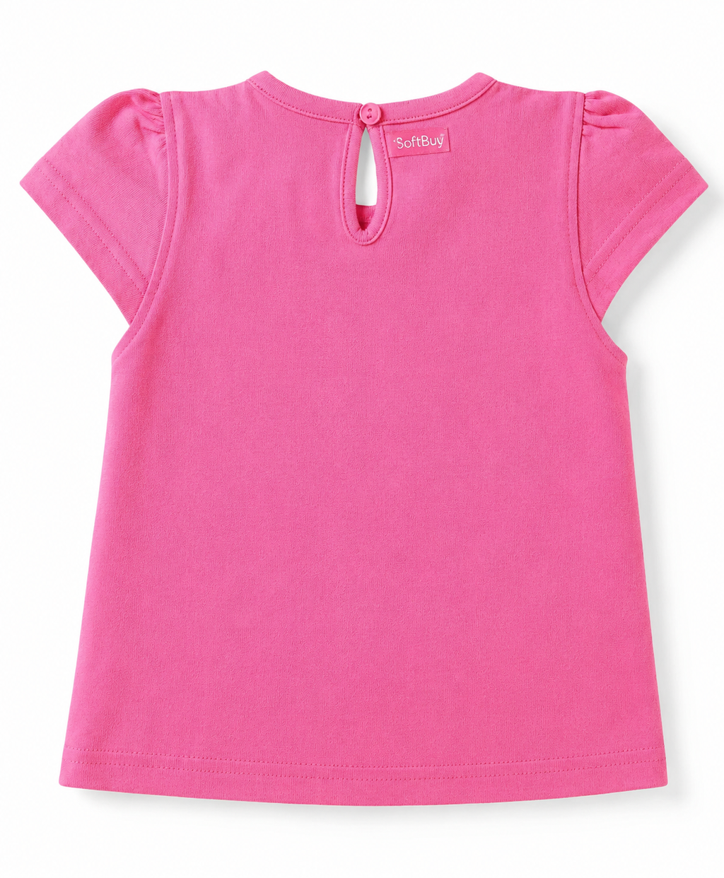 Softbuy Cotton Knit Short Sleeves T-Shirts with Polka Dot and Floral Print (Pack of 3) - Pink/Light Green