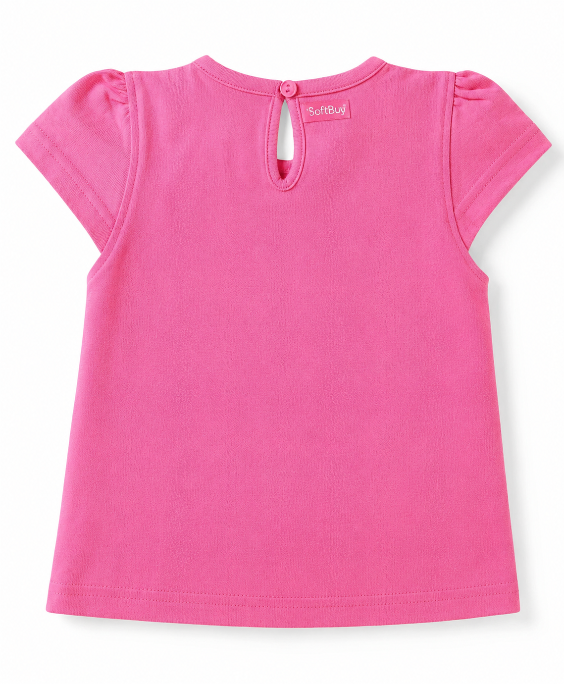 Softbuy Cotton Knit Short Sleeves T-Shirts with Polka Dot and Floral Print (Pack of 3) - Pink/Light Green