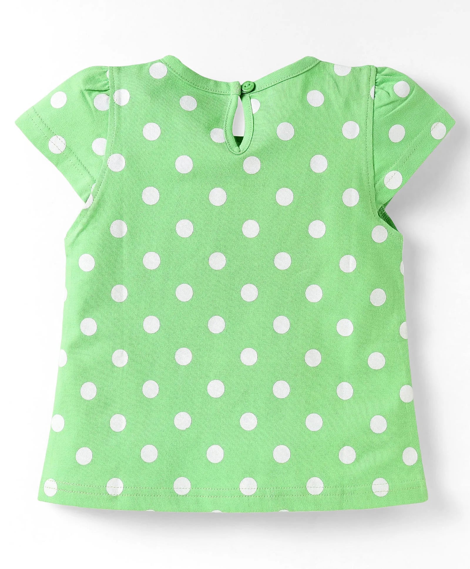 Softbuy Cotton Knit Short Sleeves T-Shirts with Polka Dot and Floral Print (Pack of 3) - Pink/Light Green