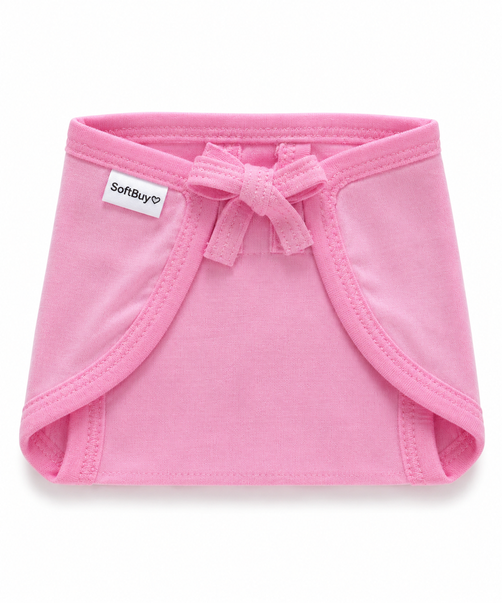 SoftBuy Reusable Muslin U Shaped Nappy Set, Extra Small, Multicolor - 5 Pieces