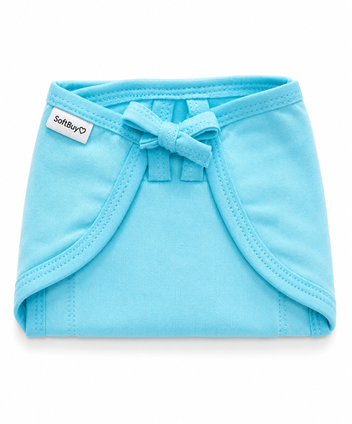 SoftBuy Reusable Muslin U Shaped Nappy Set, Extra Small, Multicolor - 5 Pieces